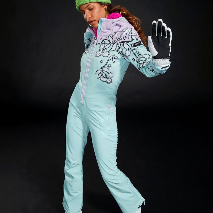 Dámsky lyžiarsky oblek ROXY X Rowley Ski fair aqua laurel floral 7