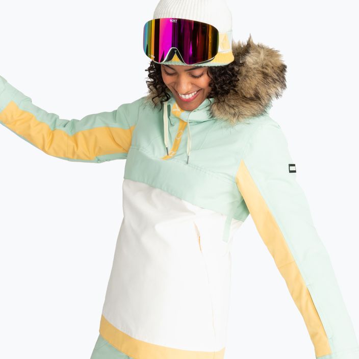 Dámska snowboardová bunda ROXY Shelter cameo green 2