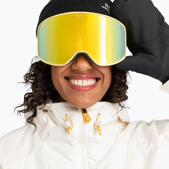 ROXY Storm Dámske snowboardové okuliare sunset gold/gold ml 9