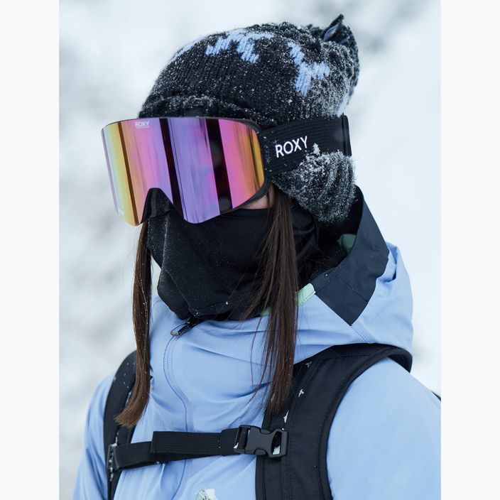 Dámske snowboardové okuliare ROXY Fellin Color Luxe black/clux ml light purple 14