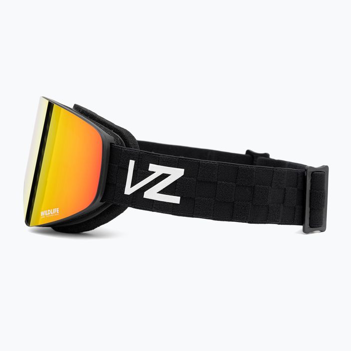 VonZipper Encore black satin/wildlife fire chrome snowboardové okuliare 4