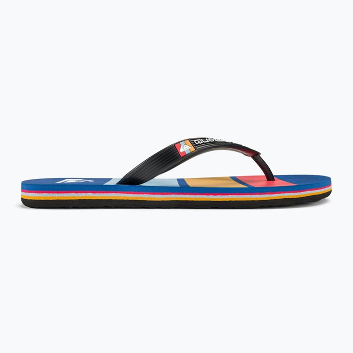 Pánske žabky Quiksilver Molokai Stripe black/red/blue 2