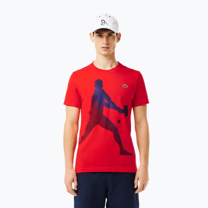 Tričko + šiltovka Lacoste Tennis X Novak Djokovic redcurrant bush 