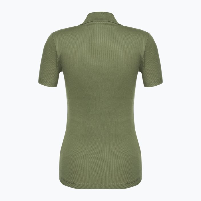 Dámske polo tričko Lacoste DF5377 khaki 2