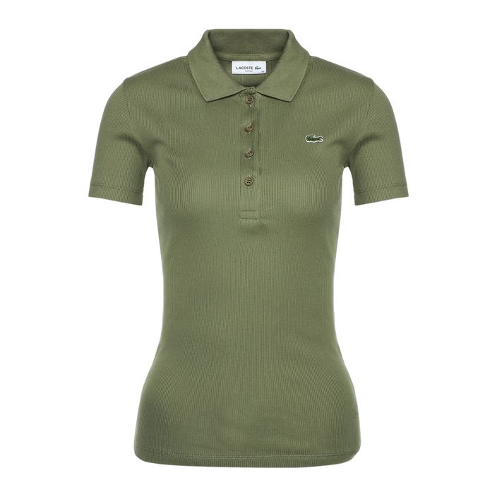 Dámske polo tričko Lacoste DF5377 khaki 4