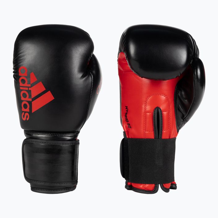Boxerské rukavice adidas Hybrid 50 čierne ADIH50 6