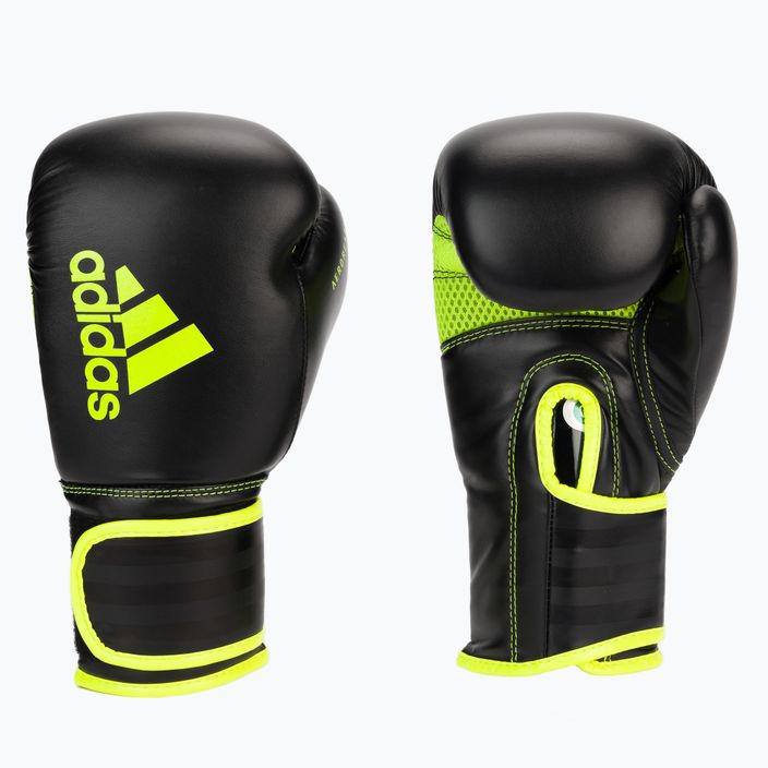Boxerské rukavice adidas Hybrid 80 čierna/žltá ADIH80 3