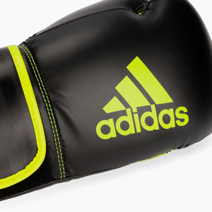 Boxerské rukavice adidas Hybrid 80 čierna/žltá ADIH80 5