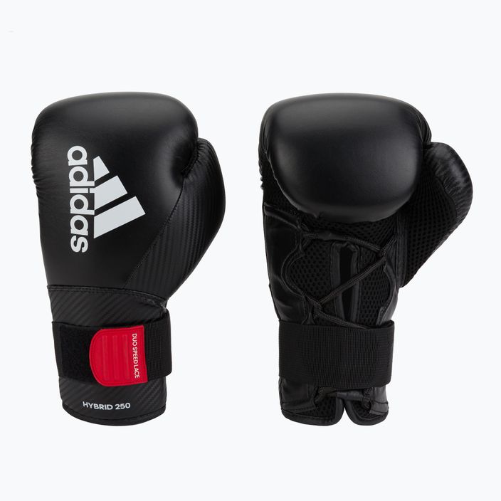 Boxerské rukavice adidas Hybrid 250 Duo Lace čierne ADIH250TG 3