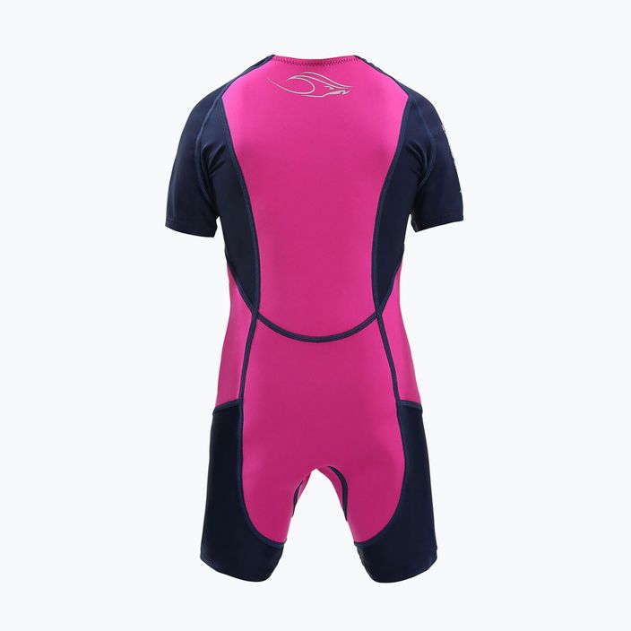 Aquasphere Stingray HP2 SS detský neoprénový neoprénový oblek ružovej a tmavomodrej farby SJ43502046 2