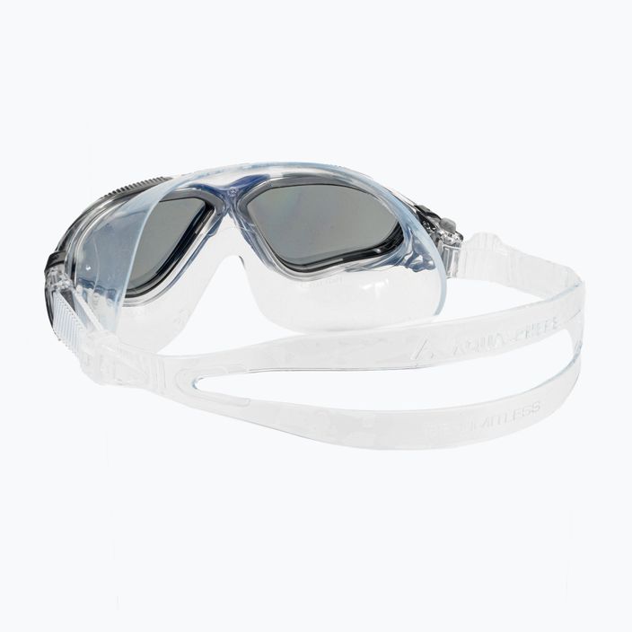 Plavecká maska Aquasphere Vista transparentná/tmavosivá/zrkadlový dym MS5050012LD 4