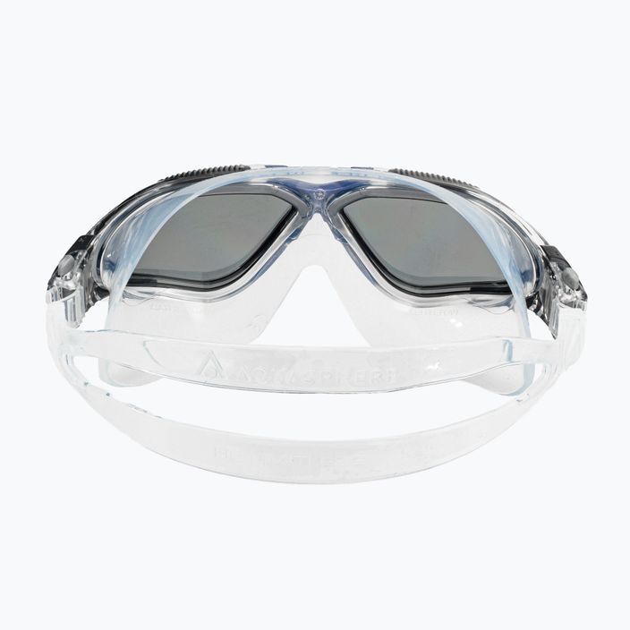 Plavecká maska Aquasphere Vista transparentná/tmavosivá/zrkadlový dym MS5050012LD 5