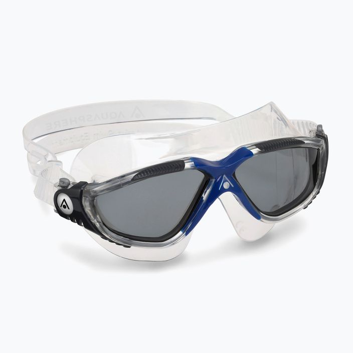 Plavecká maska Aquasphere Vista transparentná/tmavosivá/zrkadlový dym MS5050012LD 8