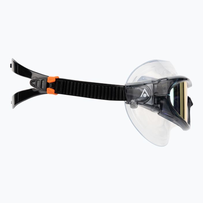 Plavecká maska Aquasphere Vista Pro tmavo šedá/čierna/zrkadlovo oranžová titanová MS5041201LMO 3