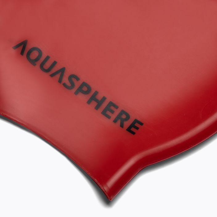 Krytka na plávanie Aquasphere Plain Silicon červená SA212EU0601 2