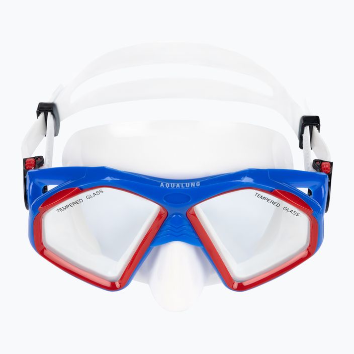 Potápačská súprava Aqualung Hawkeye maska + šnorchel modrá/červená SC3974006 2