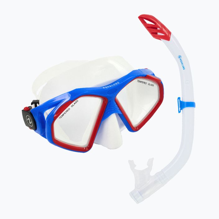 Potápačská súprava Aqualung Hawkeye maska + šnorchel modrá/červená SC3974006 9