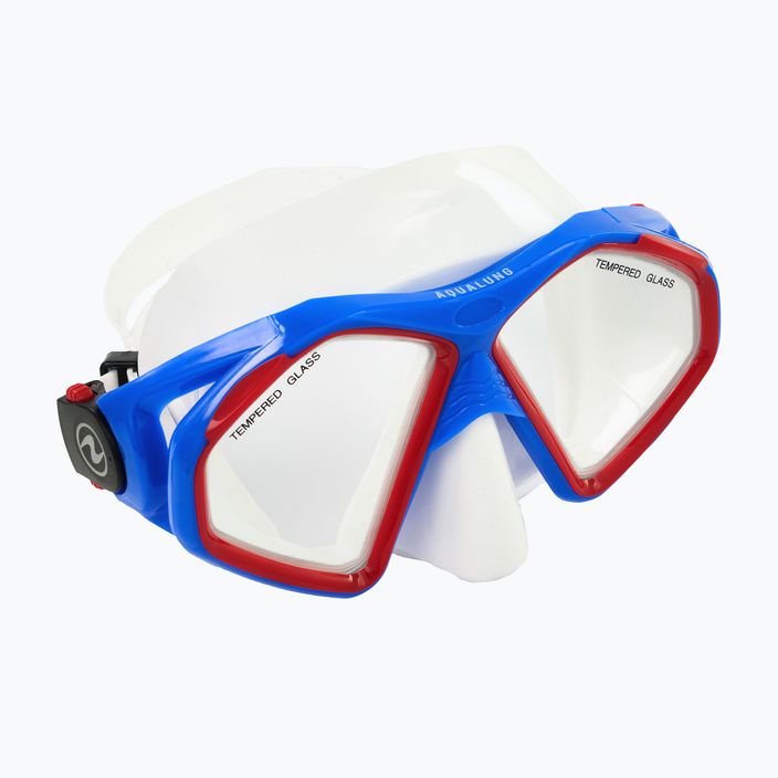 Potápačská súprava Aqualung Hawkeye maska + šnorchel modrá/červená SC3974006 10
