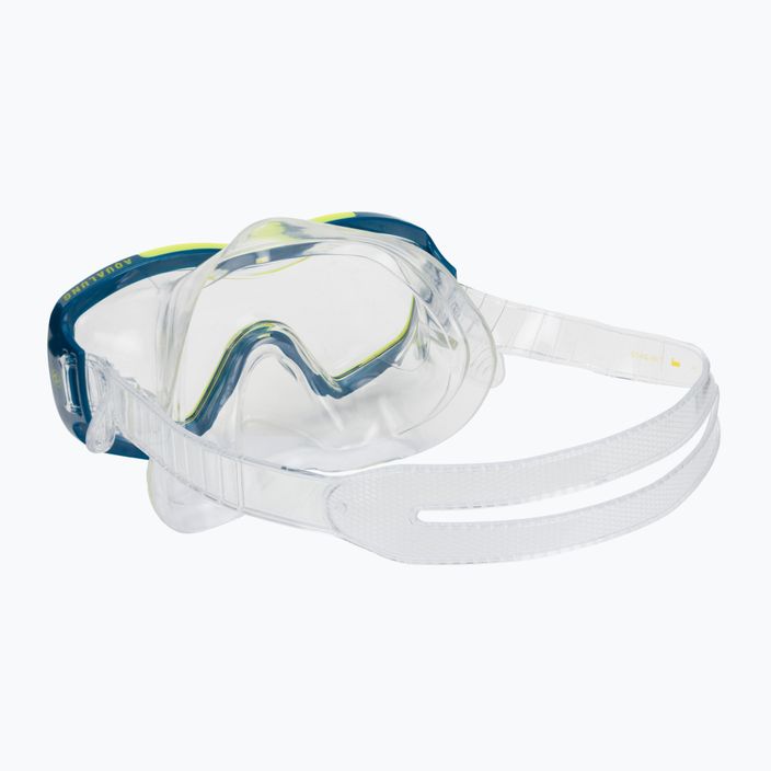 Potápačská súprava Aqualung Raccon maska + šnorchel modrá/žltá SC4000007 5