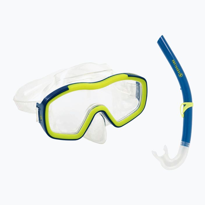 Potápačská súprava Aqualung Raccon maska + šnorchel modrá/žltá SC4000007 10