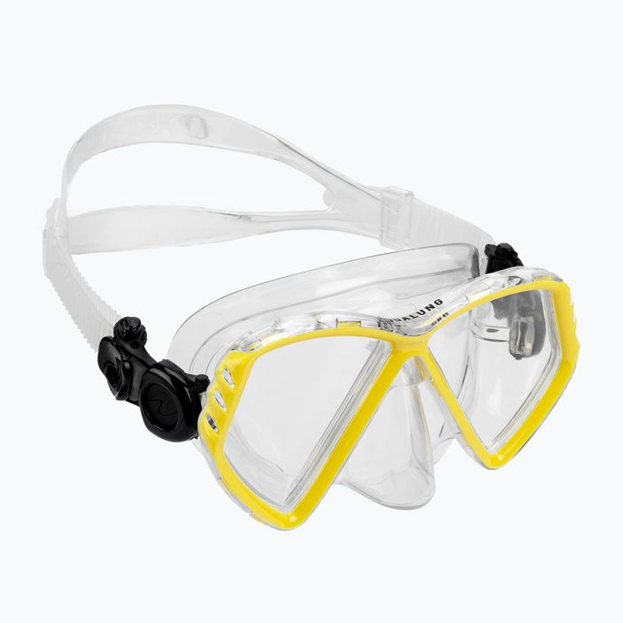 Juniorská potápačská maska Aqualung Cub transparentná/žltá MS5530007