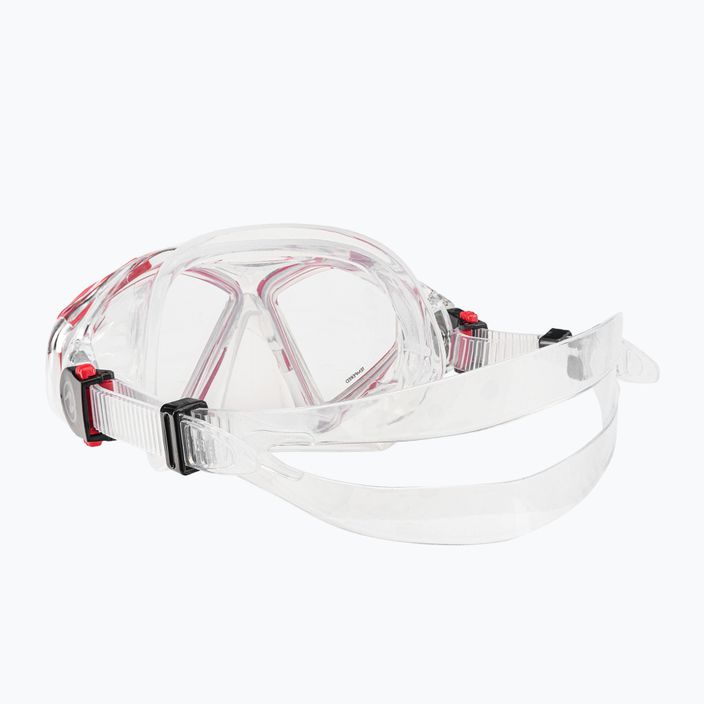Potápačská maska Aqualung Hawkeye transparentná/červená MS5570006 4