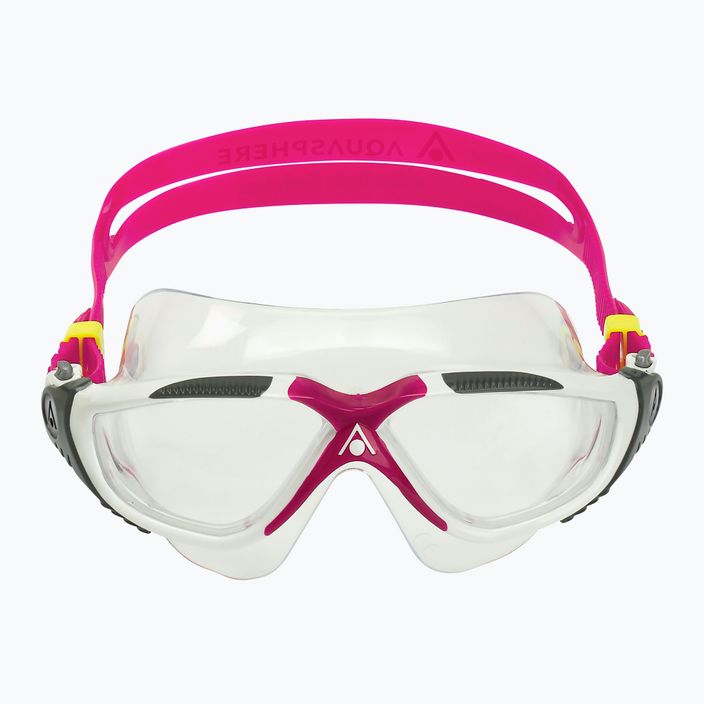 Maska na plávanie Aquasphere Vista white/raspberry/lenses clear 3