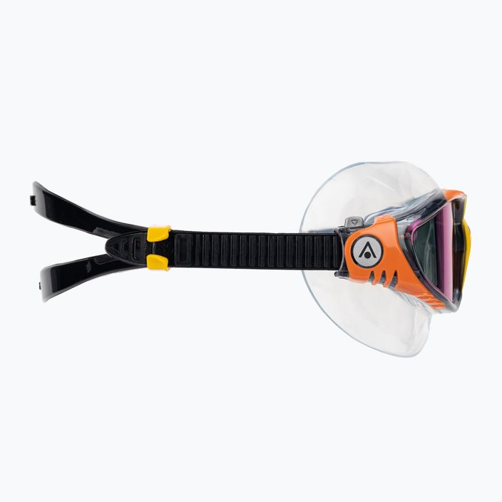 Plavecká maska Aquasphere Vista tmavo šedá/oranžová 3