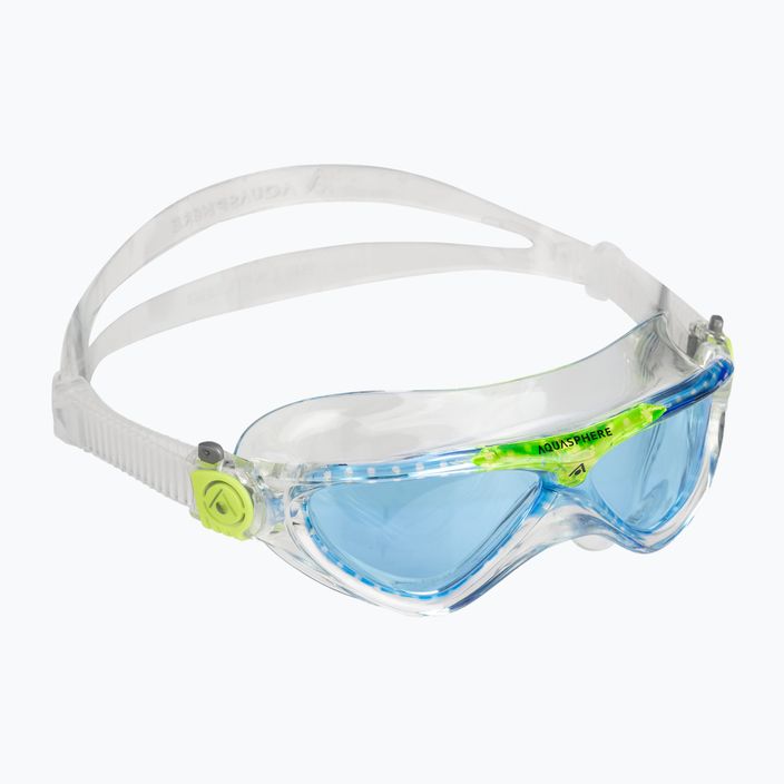 Detská plavecká maska Aquasphere Vista transparentná/jasne zelená/modrá MS5630031LB