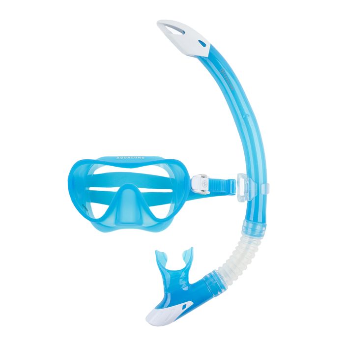 Šnorchlovací set Aqualung Combo Nabul maska + fajka blue/white 2
