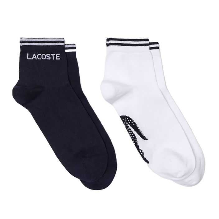 Lacoste pánske tenisové ponožky 2 páry námornícka modrá/biela RA4187 2