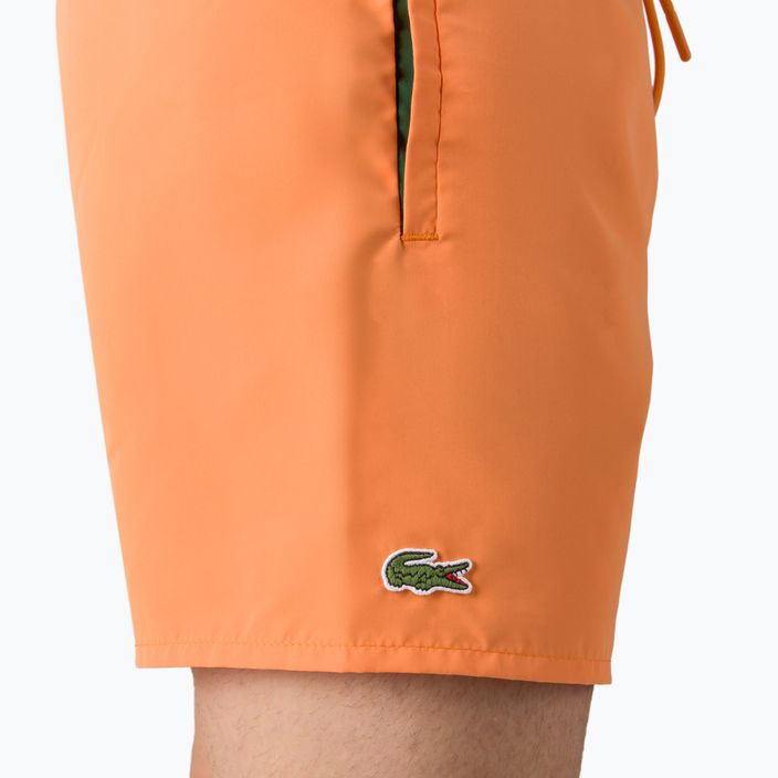 Lacoste pánske plavecké šortky MH6270 A7T oranžová 4