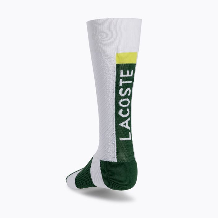 Lacoste Compression Zones Dlhé tenisové ponožky biele RA4181 BFH 3