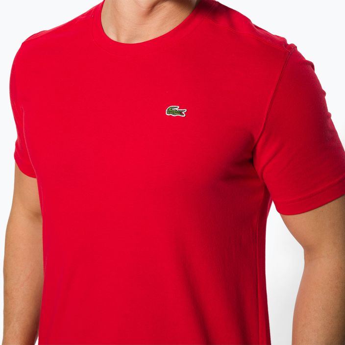 Lacoste pánske tenisové tričko červené TH7618 4