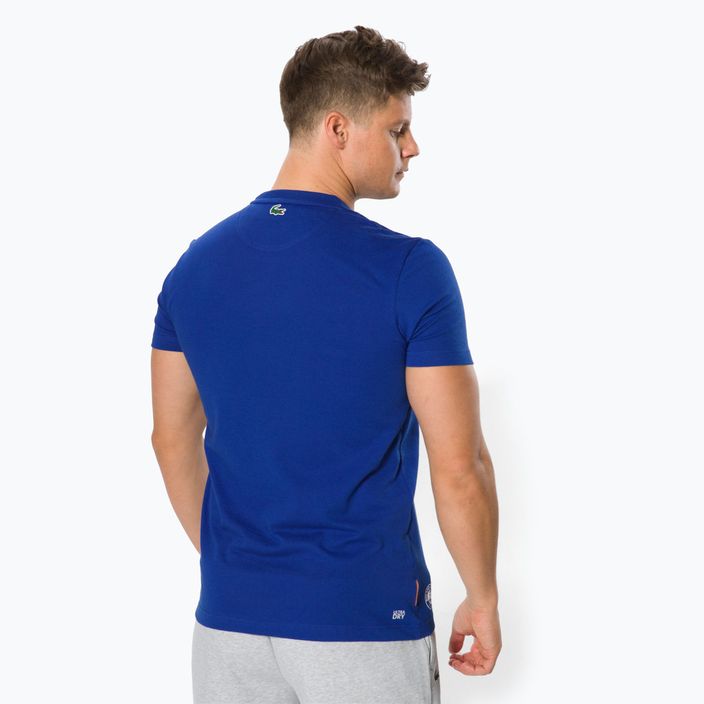 Lacoste pánske tenisové tričko modré TH0964 3