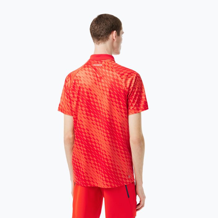 Lacoste pánske tenisové polo tričko červené DH5174 2