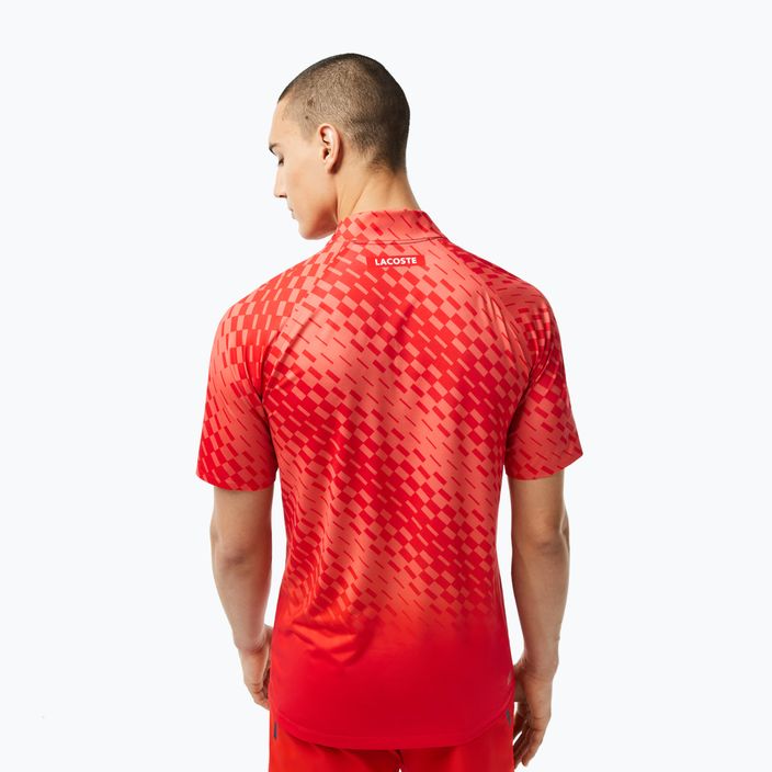 Lacoste pánske tenisové polo tričko červené DH5177 2