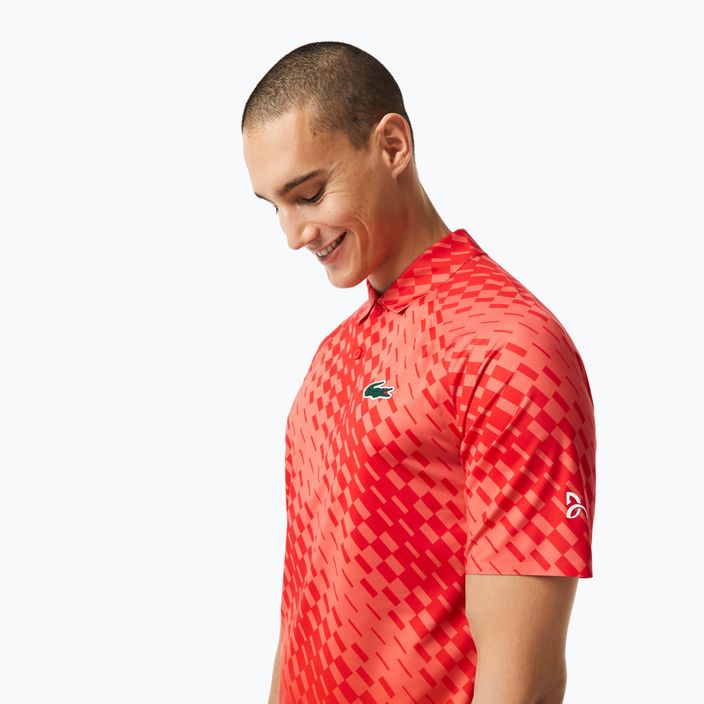 Lacoste pánske tenisové polo tričko červené DH5177 3