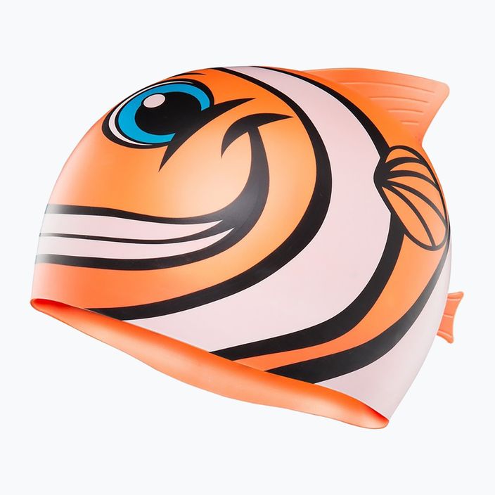 TYR Charactyr Happy Fish detská plavecká čiapka oranžová LCSHFISH 2