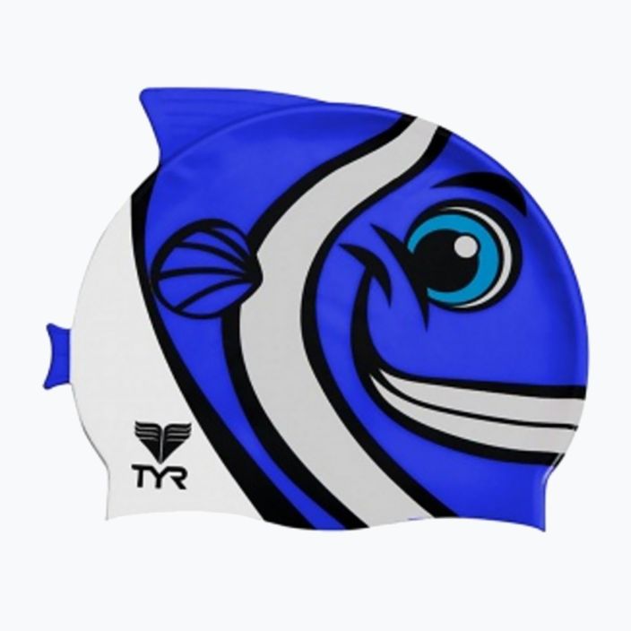 Detská plavecká čiapka TYR Charactyr Happy Fish modrá LCSHFISH 2