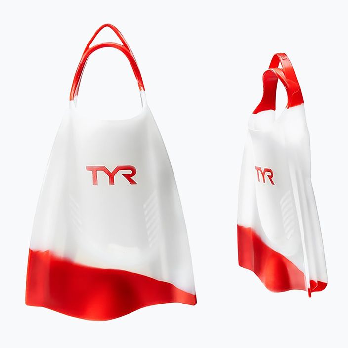 Plavecké plutvy TYR Hydroblade bielo-červené LFHYD 5