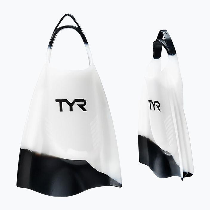 Plavecké plutvy TYR Hydroblade bielo-čierne LFHYD 5