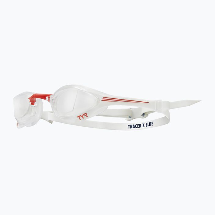 Plavecké okuliare TYR Tracer-X Elite Racing číre/červené/navy LGTRXEL_642 6