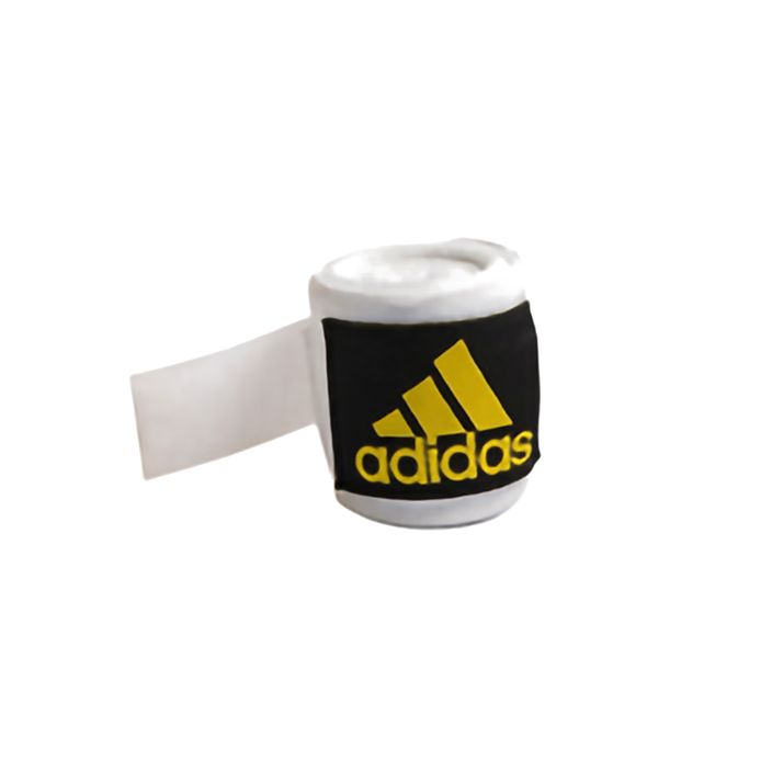 Adidas boxerské bandáže 255 cm biela/žltá 2