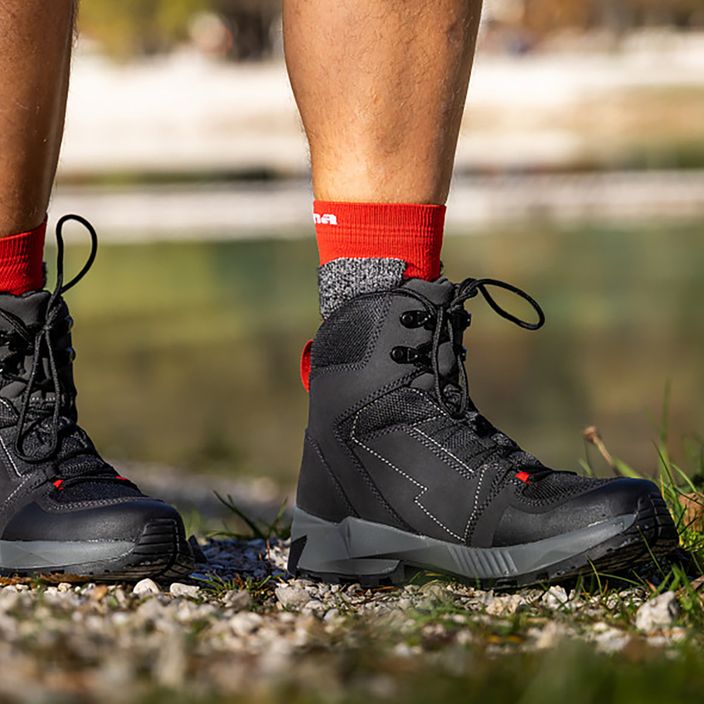 Pánske trekingové topánky Alpina Tracker Mid black/grey 14