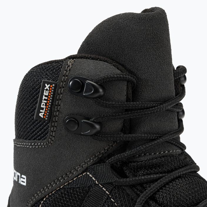 Pánske trekingové topánky Alpina Tracker Mid black/grey 8
