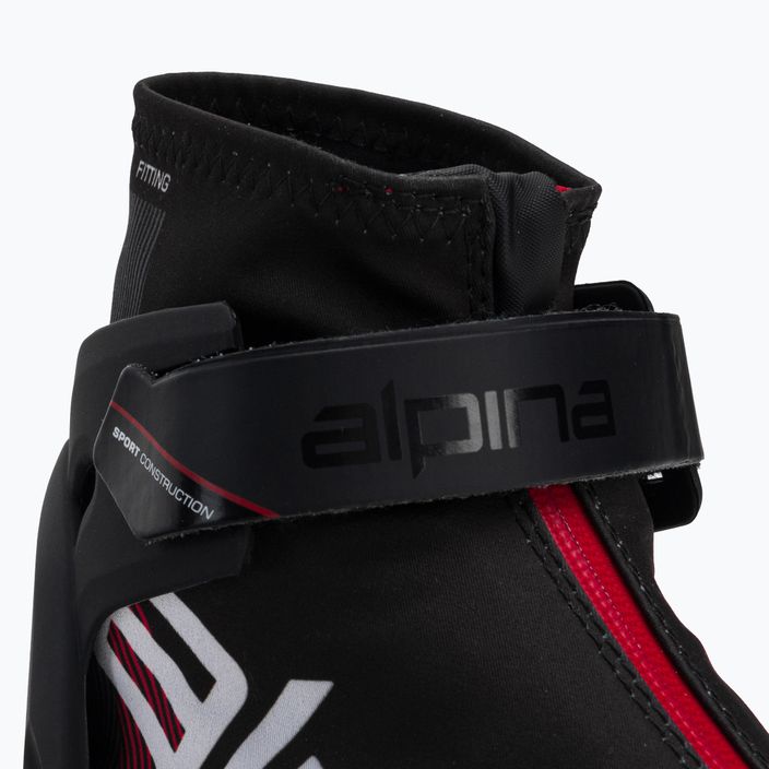 Pánske topánky na bežecké lyžovanie Alpina N Combi black/white/red 10