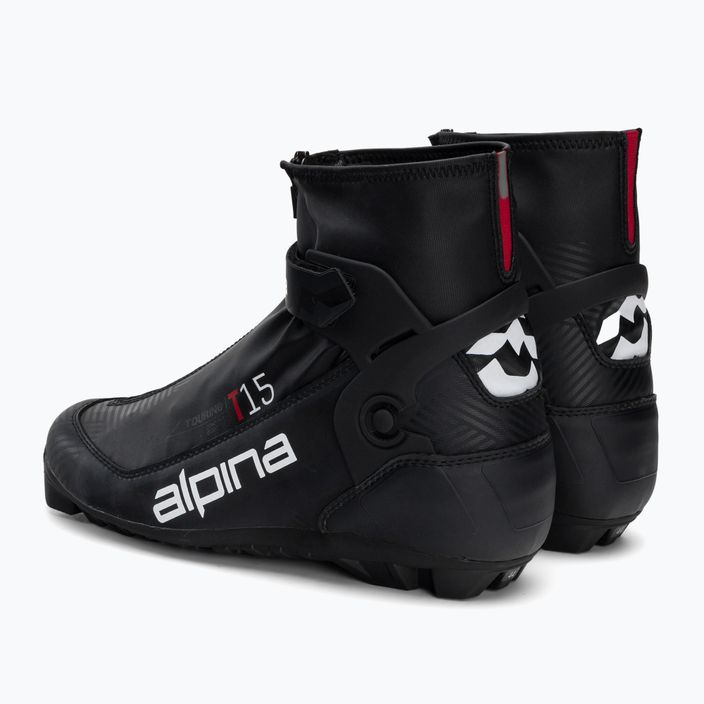 Pánske topánky na bežecké lyžovanie Alpina T 15 black/red 3