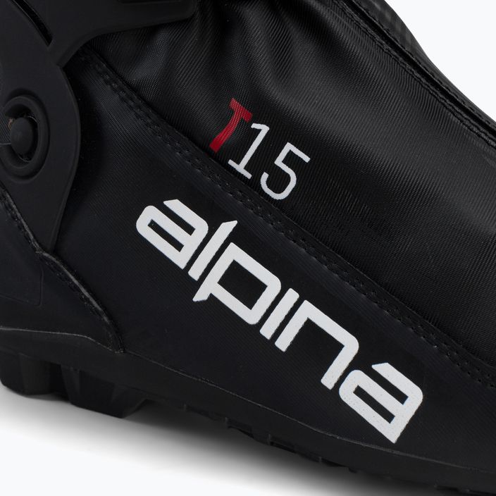 Pánske topánky na bežecké lyžovanie Alpina T 15 black/red 10
