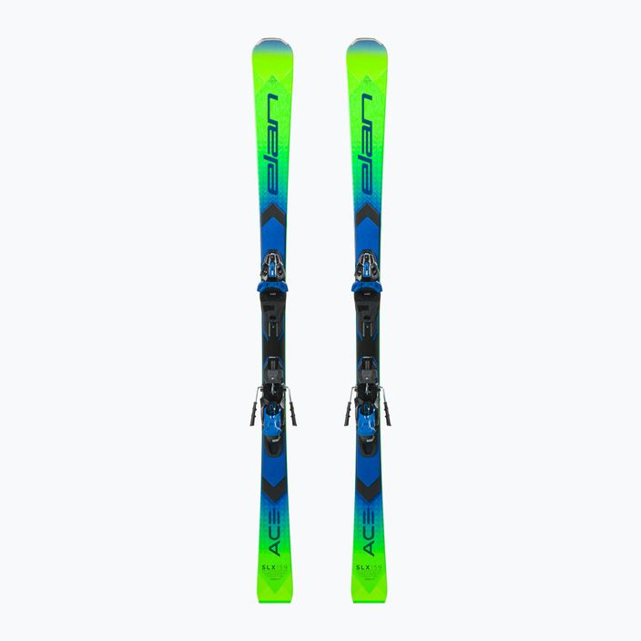 Elan Ace SLX Fusion + EMX 12 zjazdové lyže zeleno-modré AAKHRD21